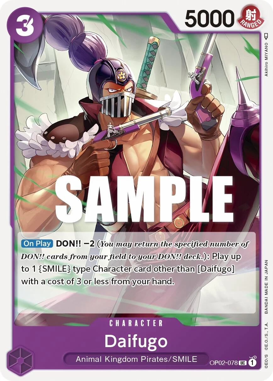Carte One Piece anglaise Daifugo OP02-078 UC