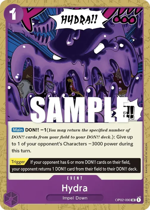 Carte One Piece anglaise OP02-090 Hydra