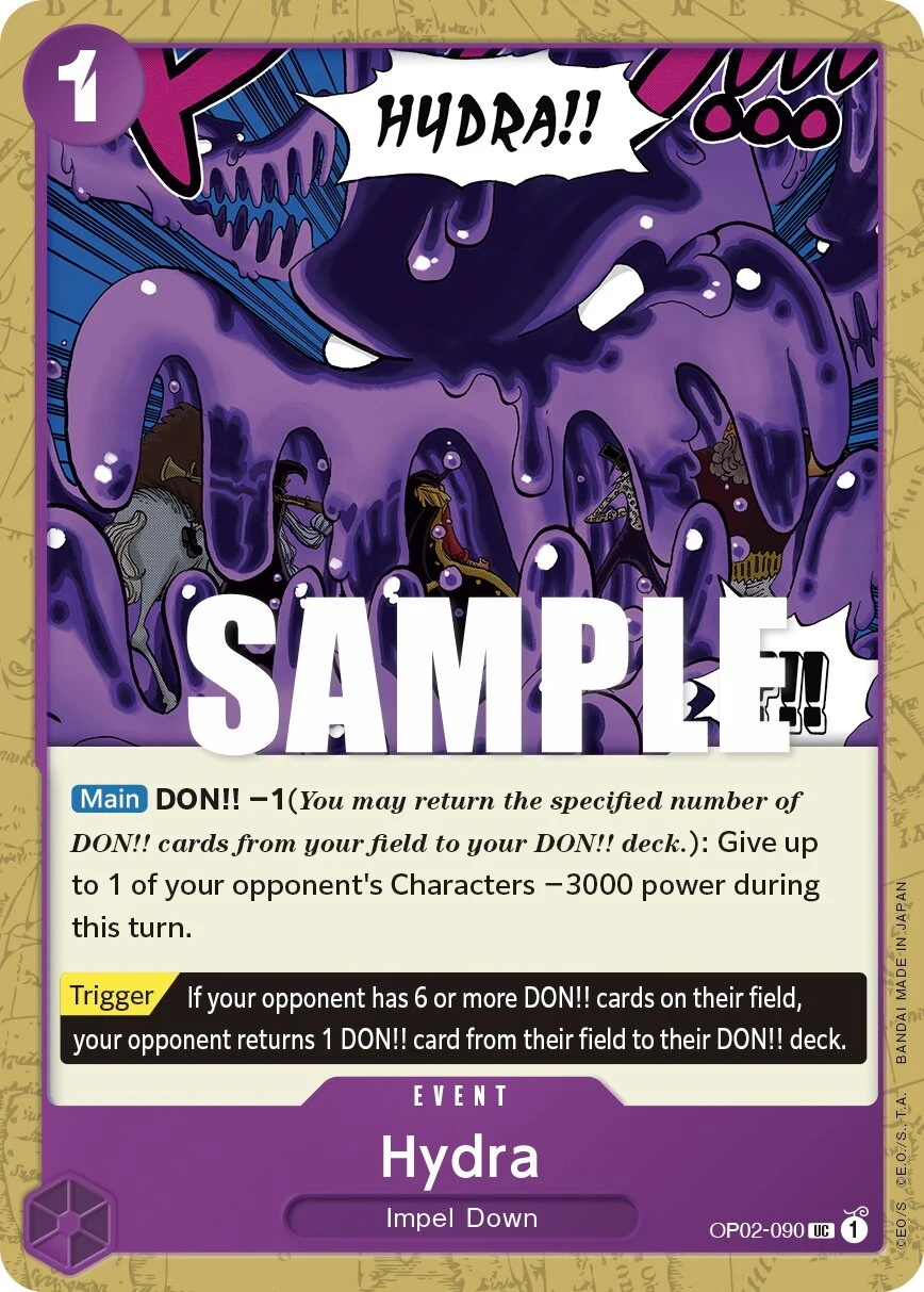 Carte One Piece anglaise Hydra OP02-090 UC