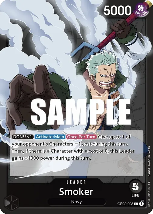 Carte One Piece anglaise OP02-093 Smoker