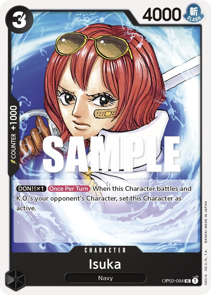 Carte One Piece anglaise Isuka OP02-094 UC