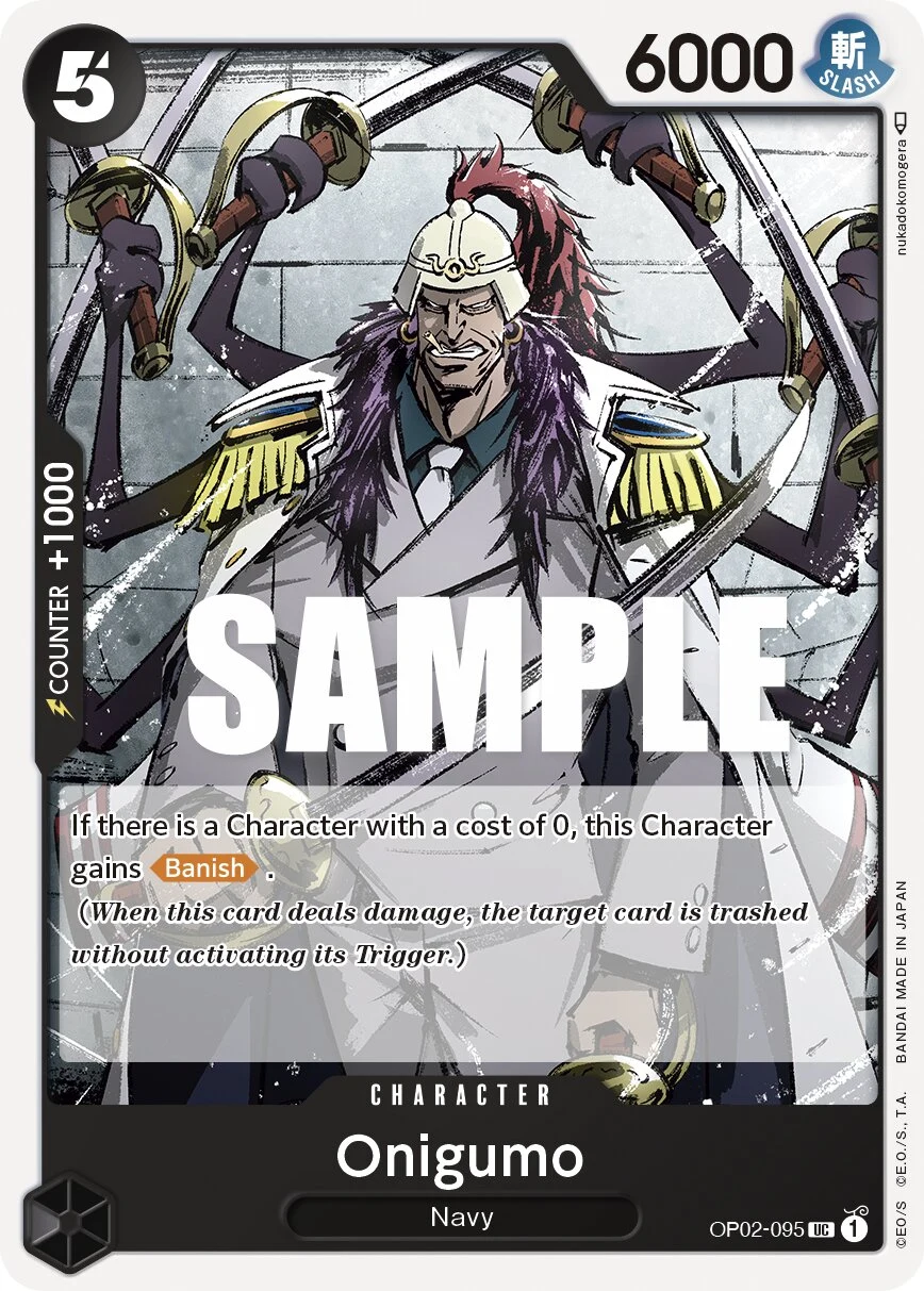 Carte One Piece anglaise Onigumo OP02-095 UC