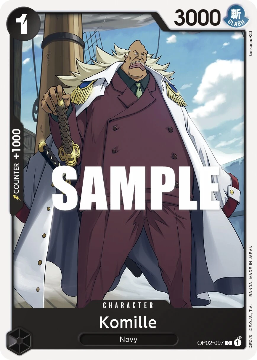 Carte One Piece anglaise Komille OP02-097 C