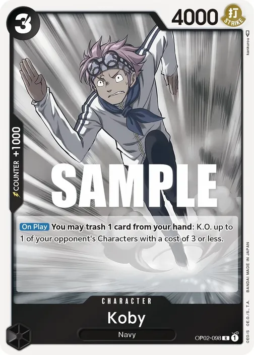 Carte One Piece anglaise OP02-098 Koby