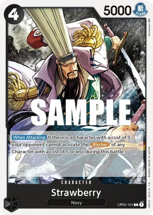 Carte One Piece anglaise OP02-101 Strawberry