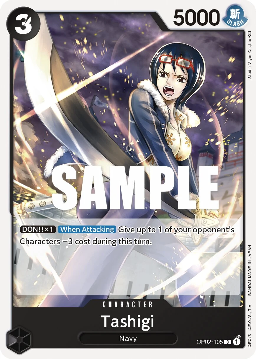 Carte One Piece anglaise Tashigi OP02-105 C