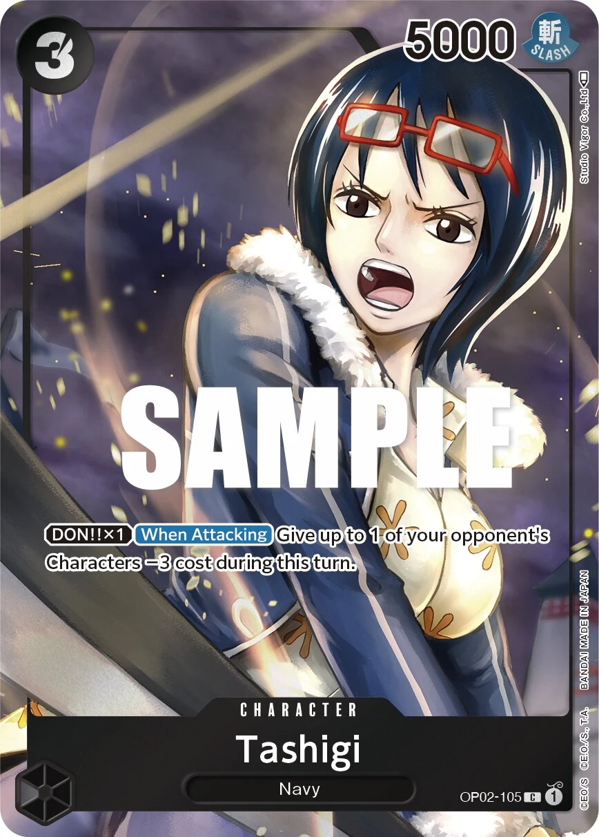 Carte One Piece anglaise Tashigi OP02-105 C