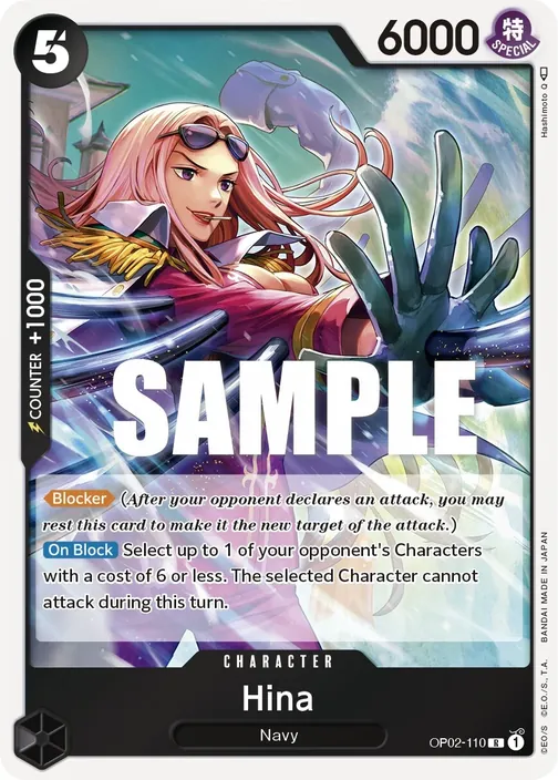 Carte One Piece anglaise OP02-110 Hina