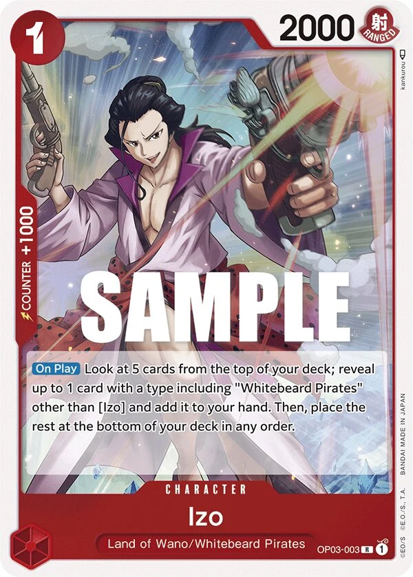 Carte One Piece anglaise Izo OP03-003 R