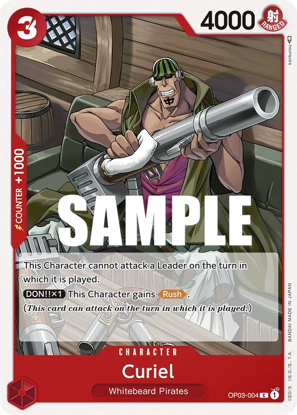 Carte One Piece anglaise Curiel OP03-004 C