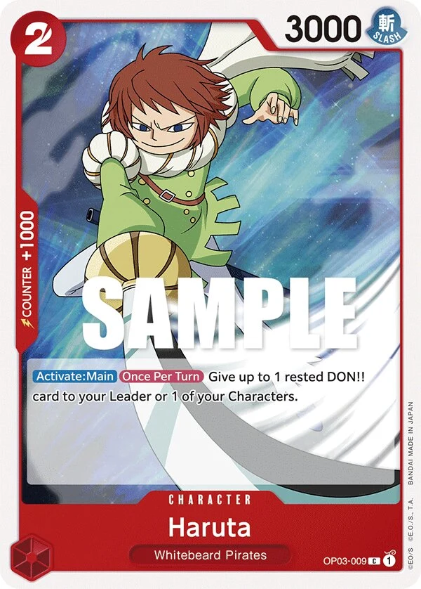 Carte One Piece anglaise Haruta OP03-009 C