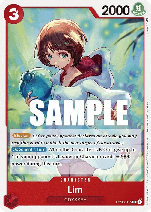 Carte One Piece anglaise OP03-015 Lim