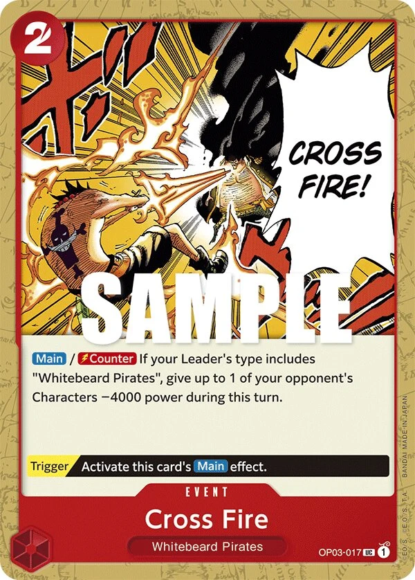 Carte One Piece anglaise Cross Fire OP03-017 UC