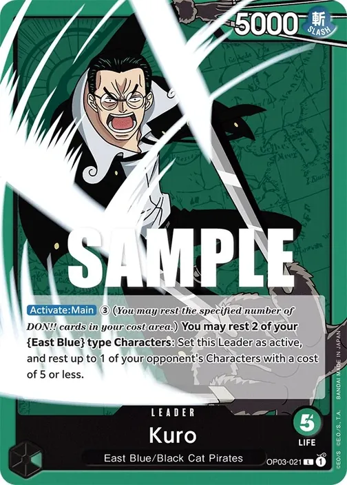 Carte One Piece anglaise OP03-021 Kuro