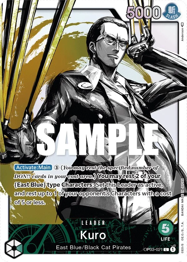 Carte One Piece anglaise Kuro OP03-021 L