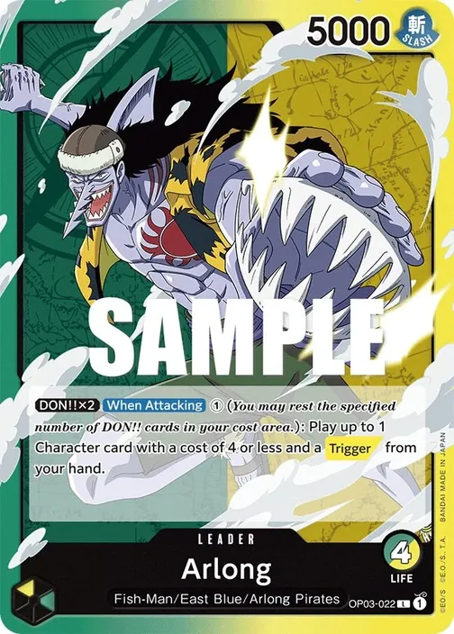 Carte One Piece anglaise OP03-022 Arlong