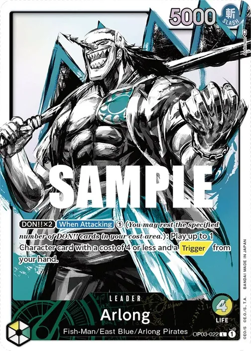 Carte One Piece anglaise OP03-022 Arlong (version 2)