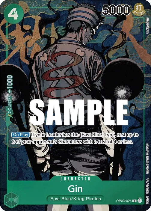 Carte One Piece anglaise OP03-024 Gin (version 2)