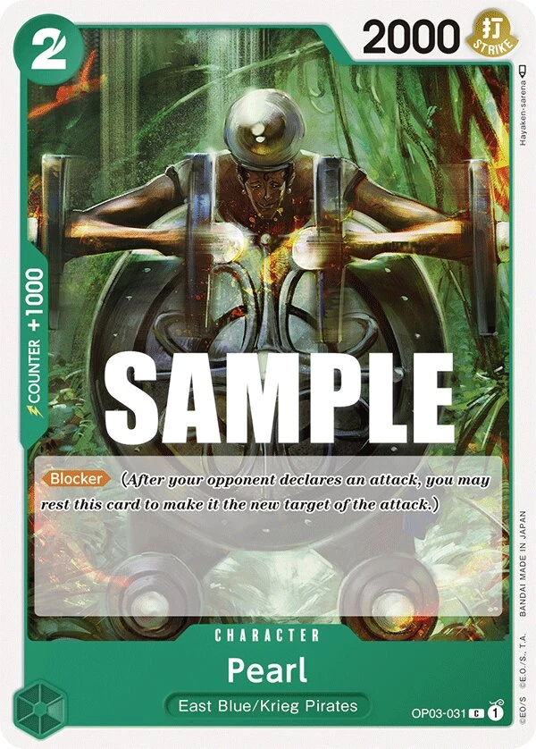 Carte One Piece anglaise Pearl OP03-031 C
