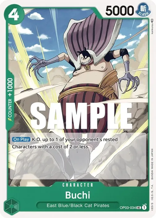 Carte One Piece anglaise OP03-034 Buchi