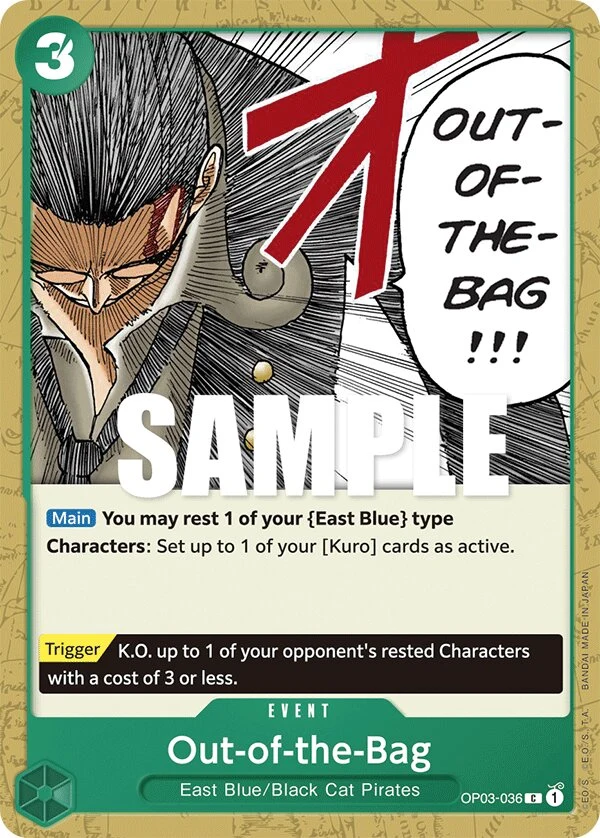 Carte One Piece anglaise Out-of-the-Bag OP03-036 C