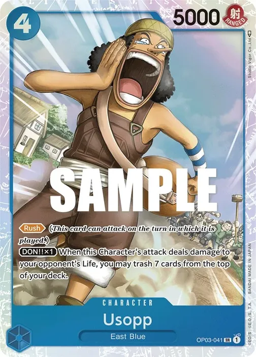Carte One Piece anglaise OP03-041 Usopp