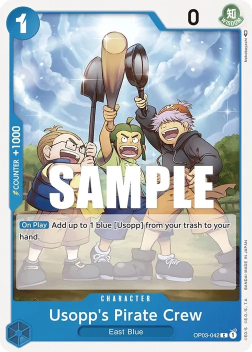 Carte One Piece anglaise OP03-042 Usopp's Pirate Crew