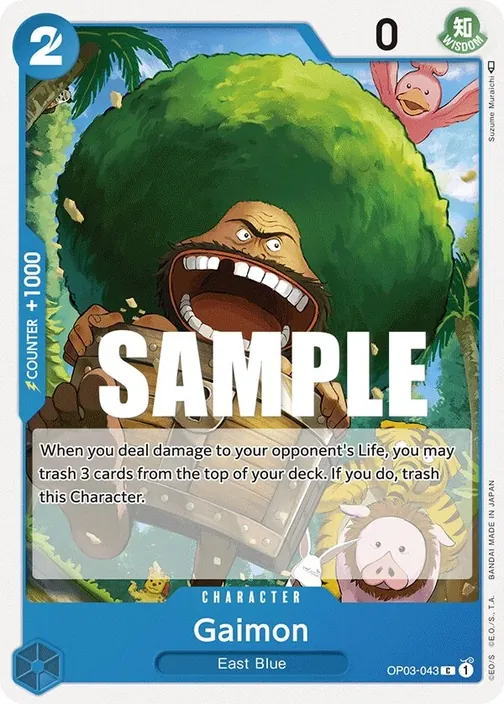 Carte One Piece anglaise OP03-043 Gaimon