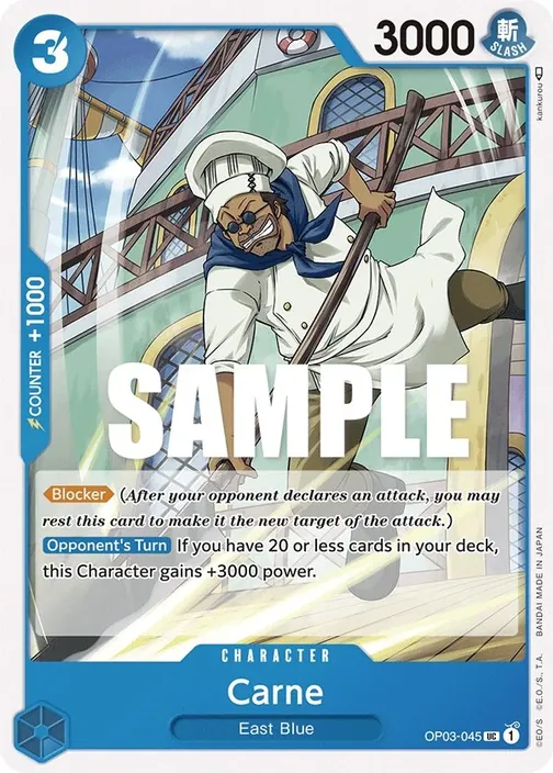 Carte One Piece anglaise OP03-045 Carne