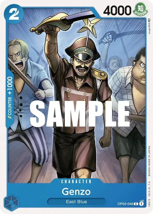 Carte One Piece anglaise OP03-046 Genzo