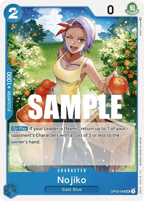 Carte One Piece anglaise OP03-048 Nojiko