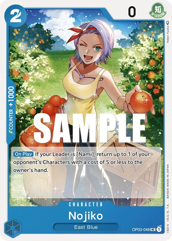 Carte One Piece anglaise Nojiko OP03-048 UC