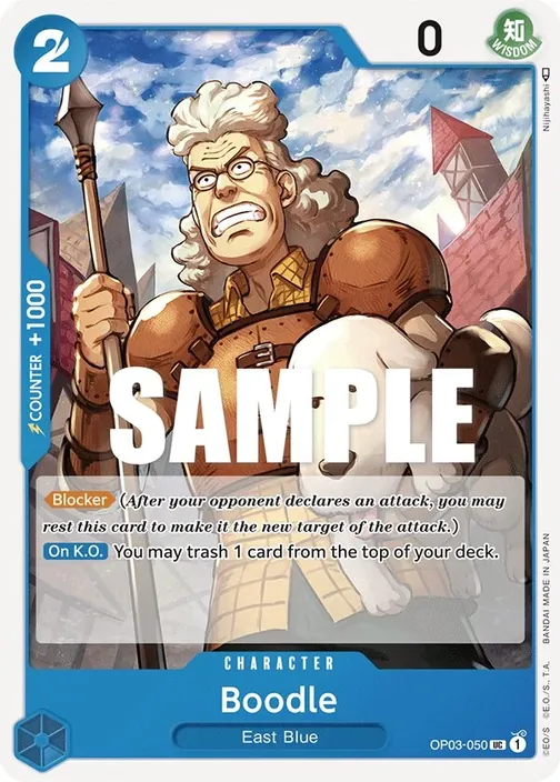 Carte One Piece anglaise OP03-050 Boodle