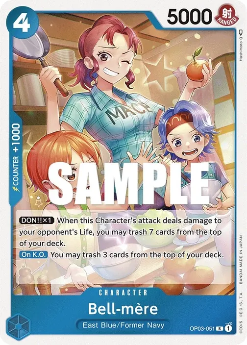 Carte One Piece anglaise OP03-051 Bell-mère