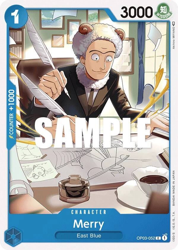 Carte One Piece anglaise Merry OP03-052 C