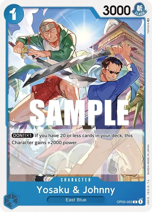 Carte One Piece anglaise OP03-053 Yosaku & Johnny