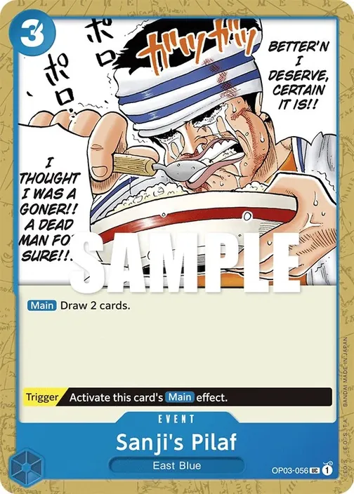 Carte One Piece anglaise OP03-056 Sanji's Pilaf