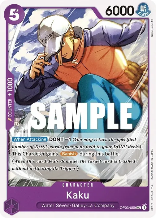 Carte One Piece anglaise OP03-059 Kaku
