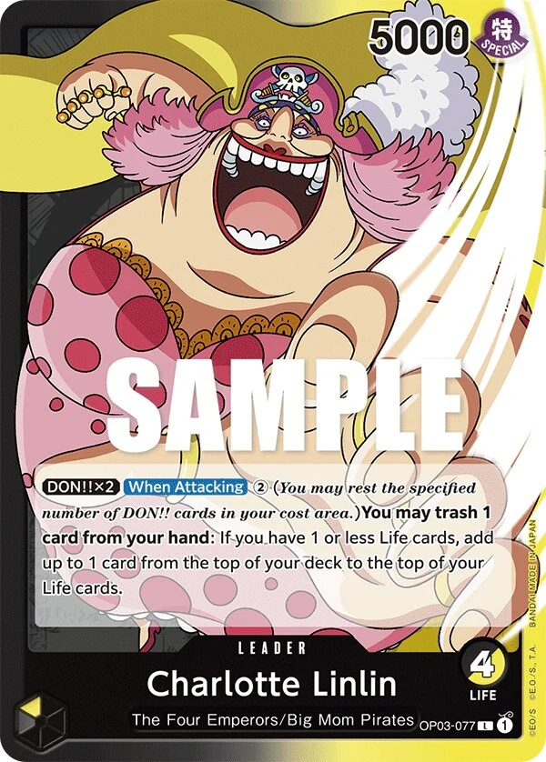 Carte One Piece anglaise Charlotte Linlin OP03-077 L
