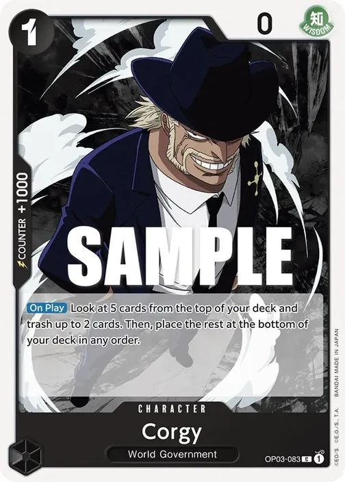 Carte One Piece anglaise OP03-083 Corgy