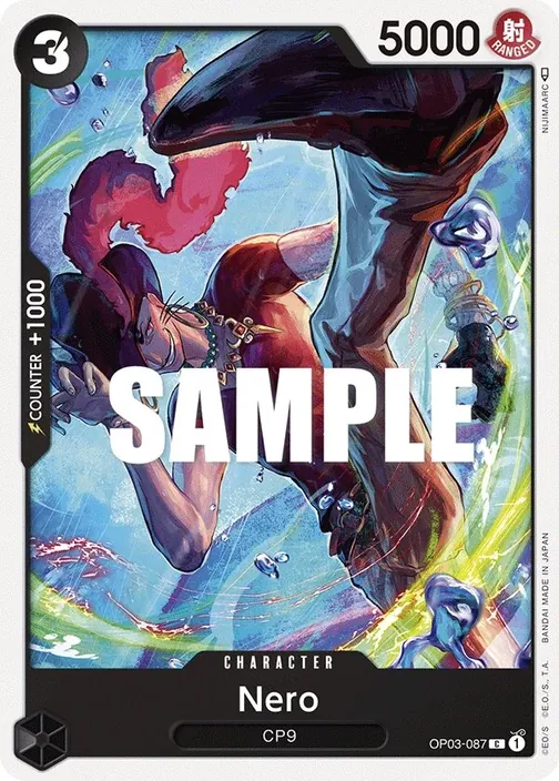 Carte One Piece anglaise OP03-087 Nero