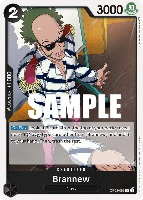 Carte One Piece anglaise Brannew OP03-089 R
