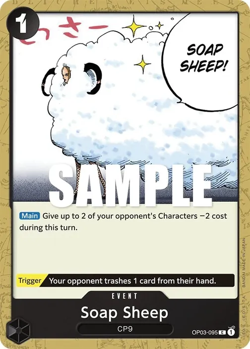 Carte One Piece anglaise OP03-095 Soap Sheep