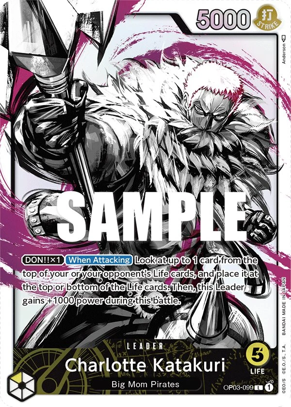Carte One Piece anglaise Charlotte Katakuri OP03-099 L