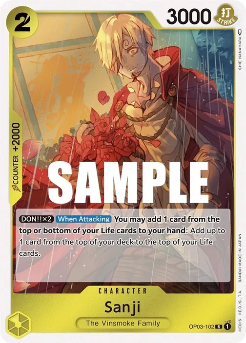Carte One Piece anglaise OP03-102 Sanji