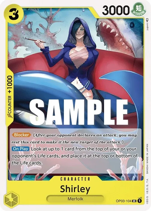 Carte One Piece anglaise OP03-104 Shirley