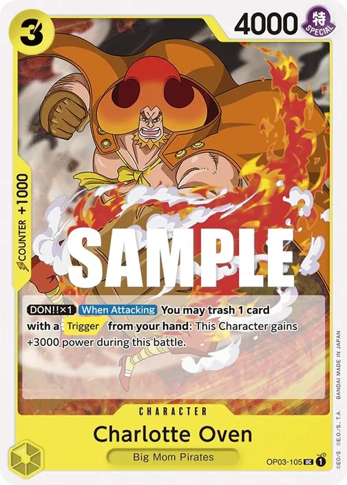 Carte One Piece anglaise OP03-105 Charlotte Oven