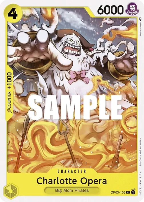 Carte One Piece anglaise OP03-106 Charlotte Opera