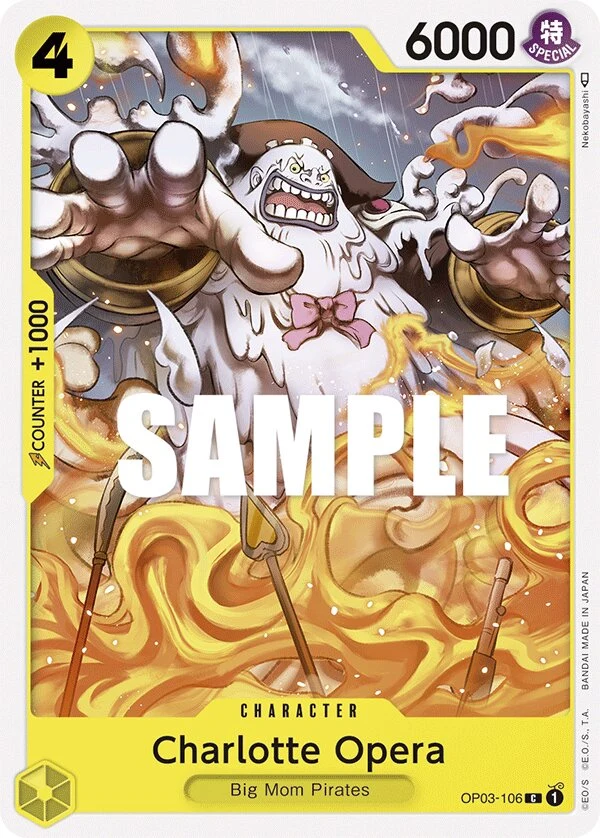 Carte One Piece anglaise Charlotte Opera OP03-106 C