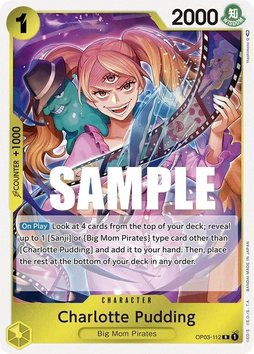 Carte One Piece anglaise OP03-112 Charlotte Pudding